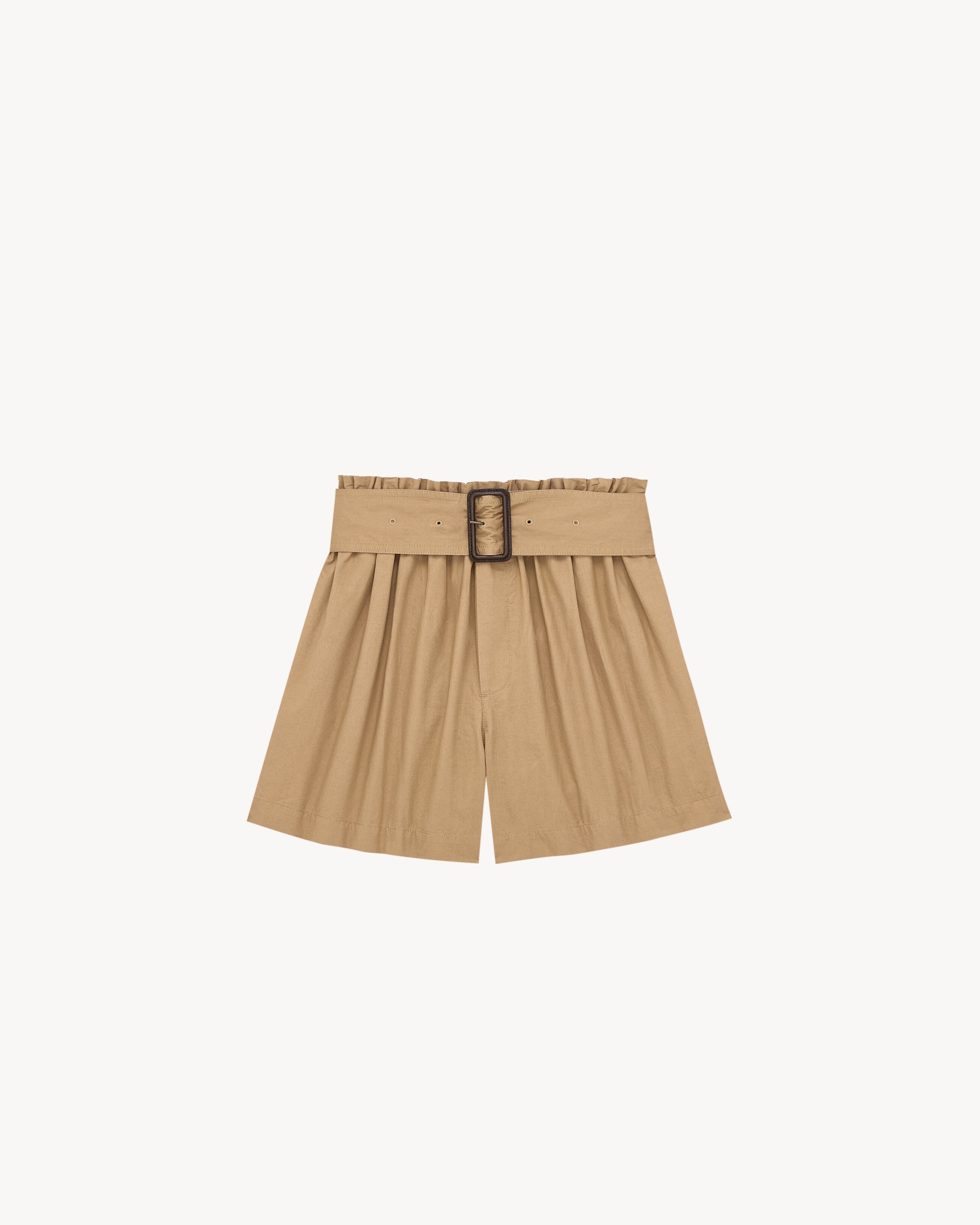paperbag bermuda shorts in cotton