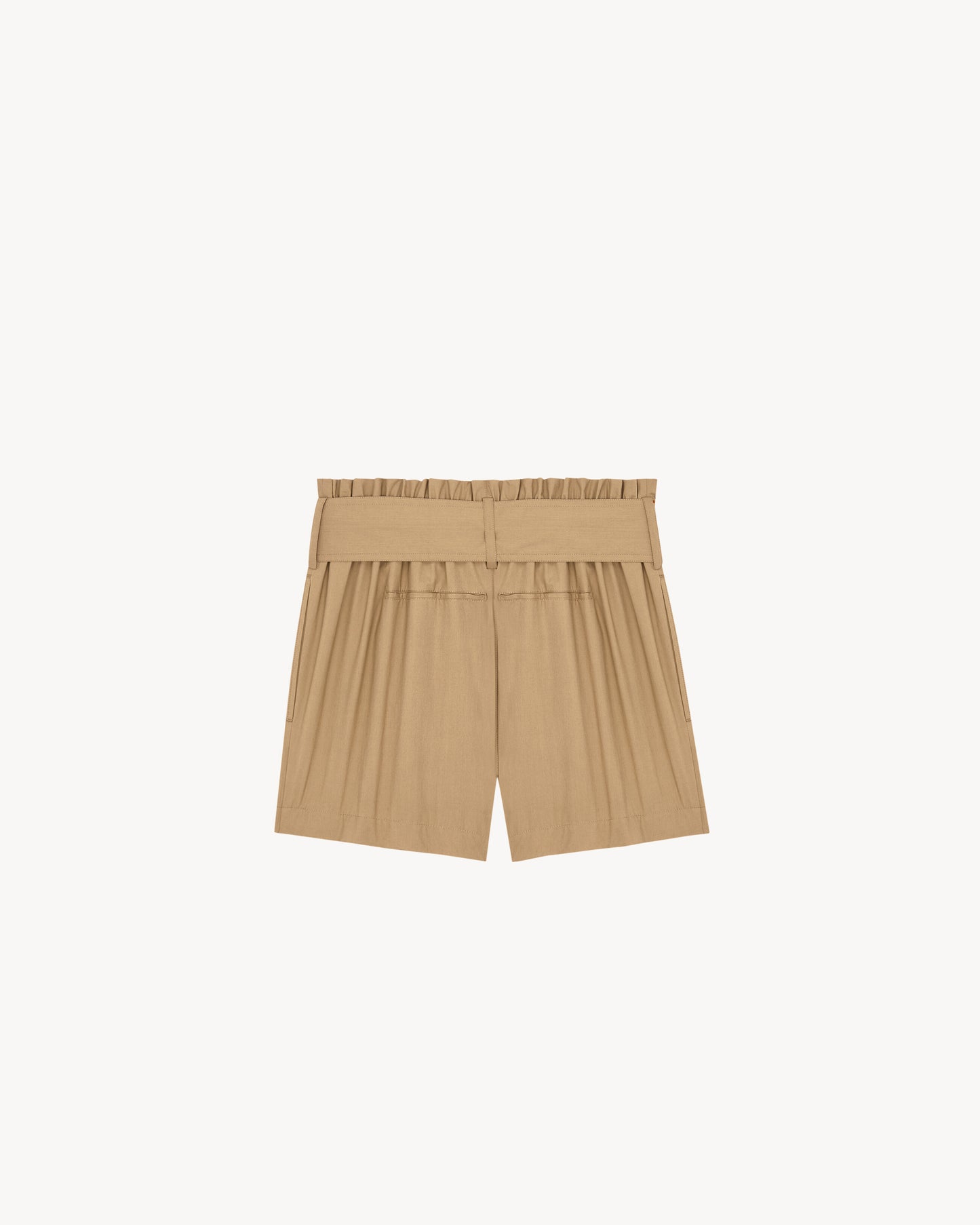 paperbag bermuda shorts in cotton