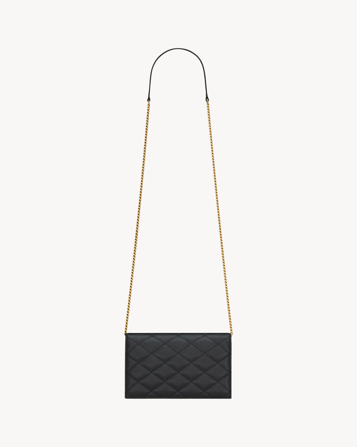 PARIS chain wallet in GRAIN DE POUDRE leather