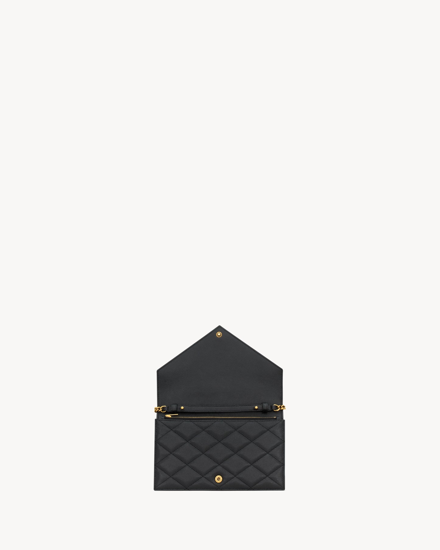 PARIS chain wallet in GRAIN DE POUDRE leather