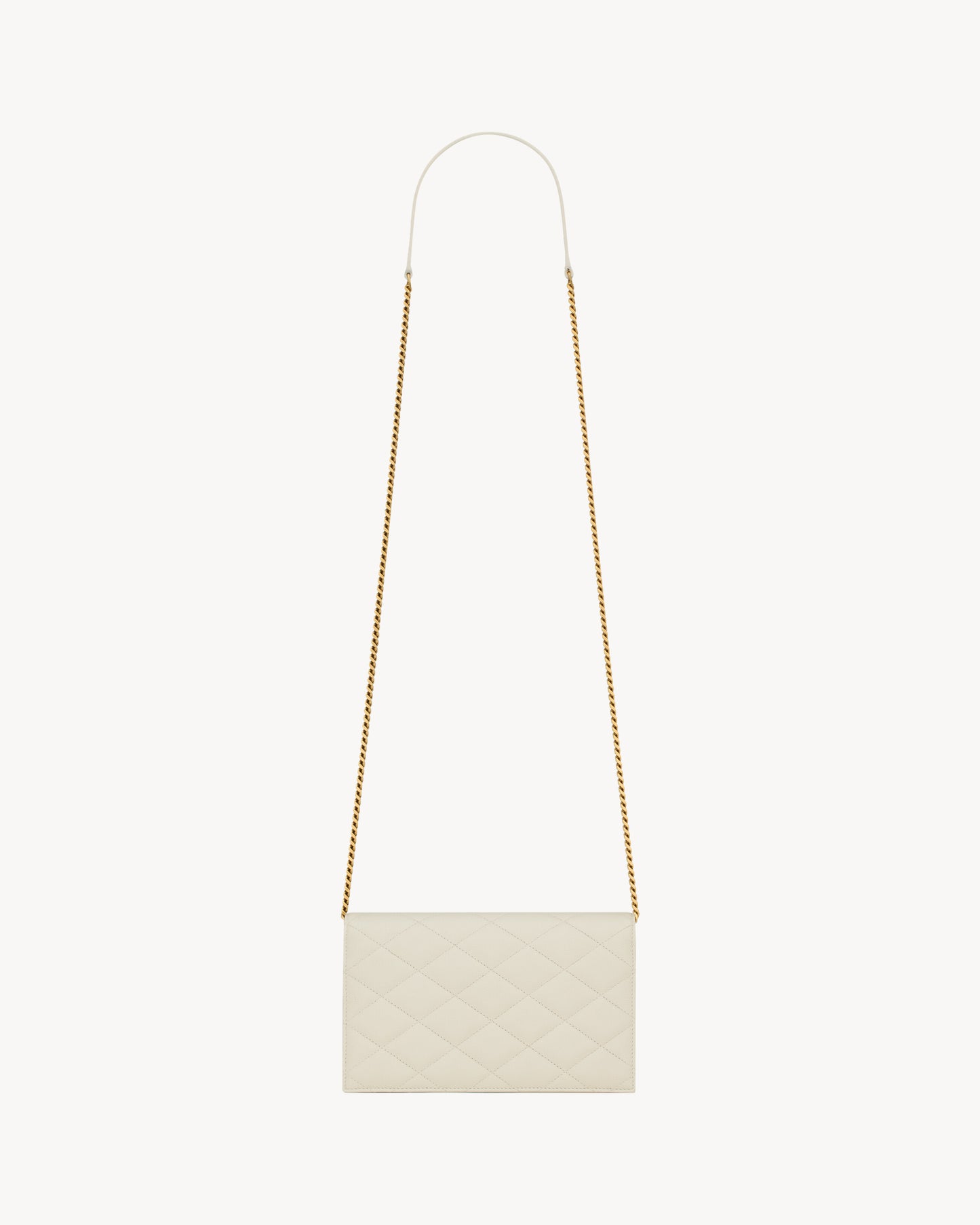 PARIS chain wallet in GRAIN DE POUDRE leather
