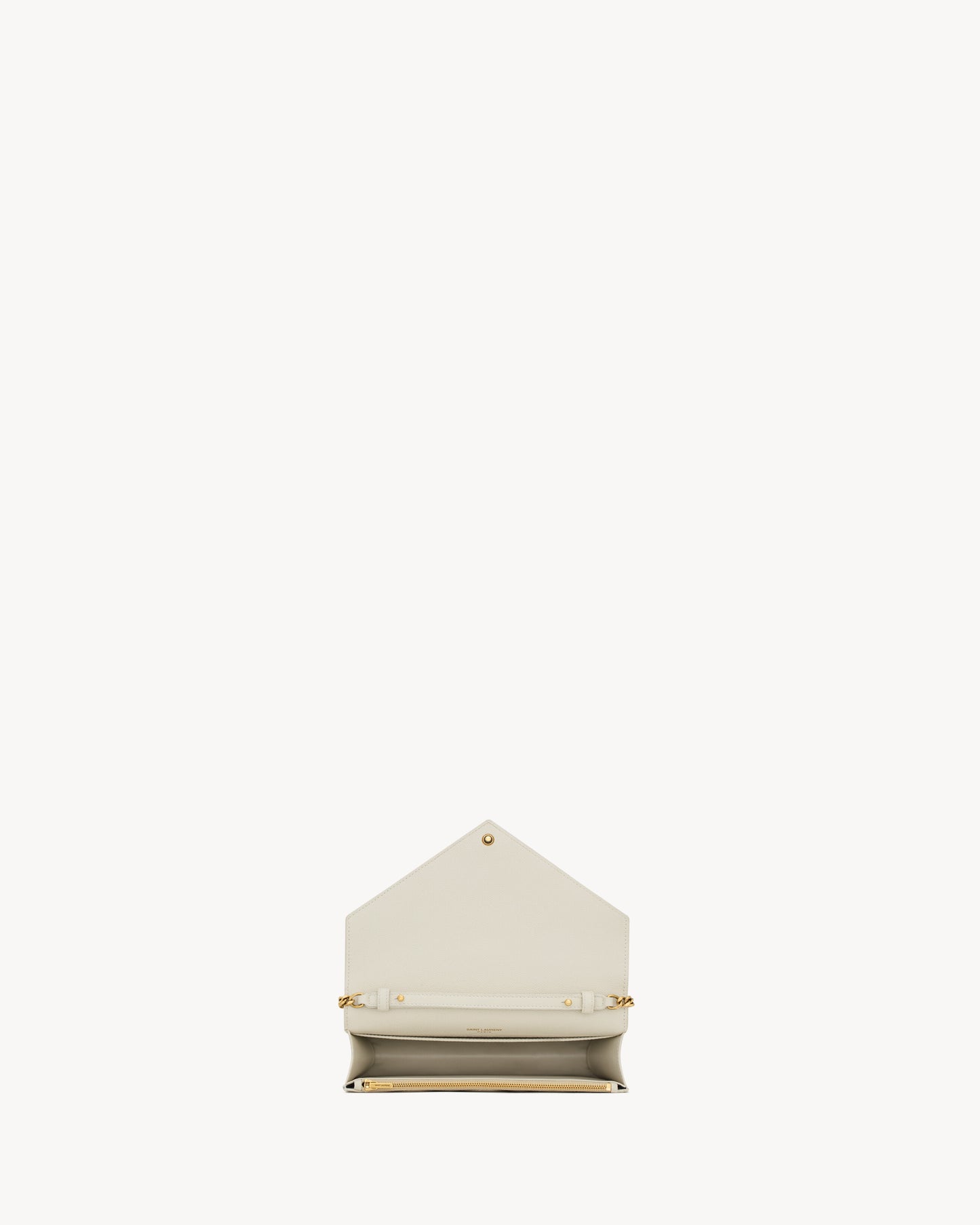 PARIS chain wallet in GRAIN DE POUDRE leather