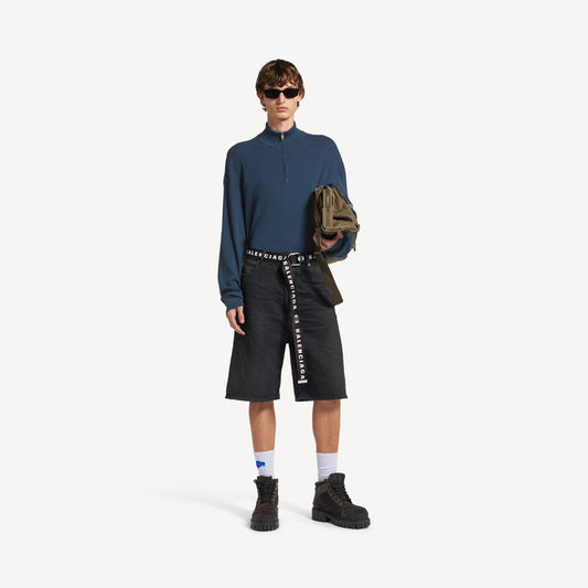 Belted shorts