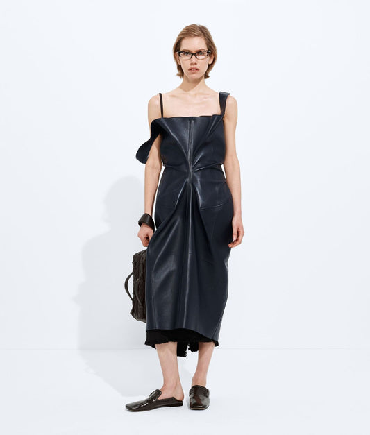 Semi Shiny Leather Dress