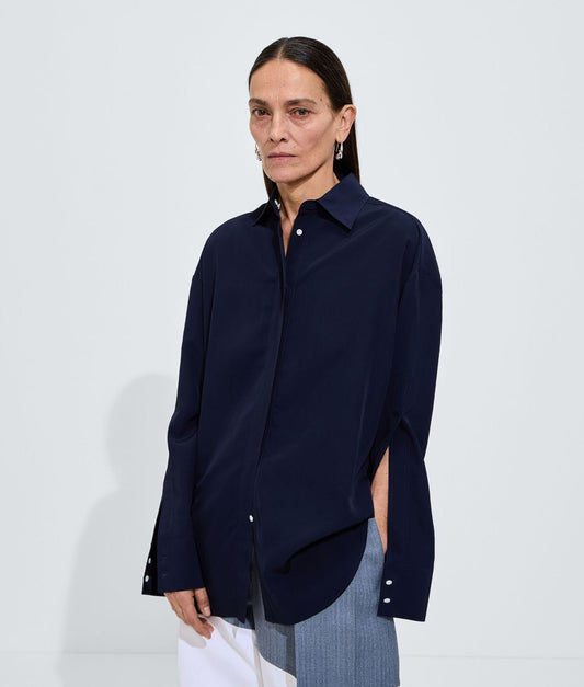 Fluid Silk And Viscose Shirt