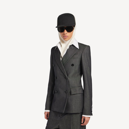Double-breasted tailored jacket