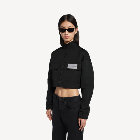 Cropped tracksuit jacket