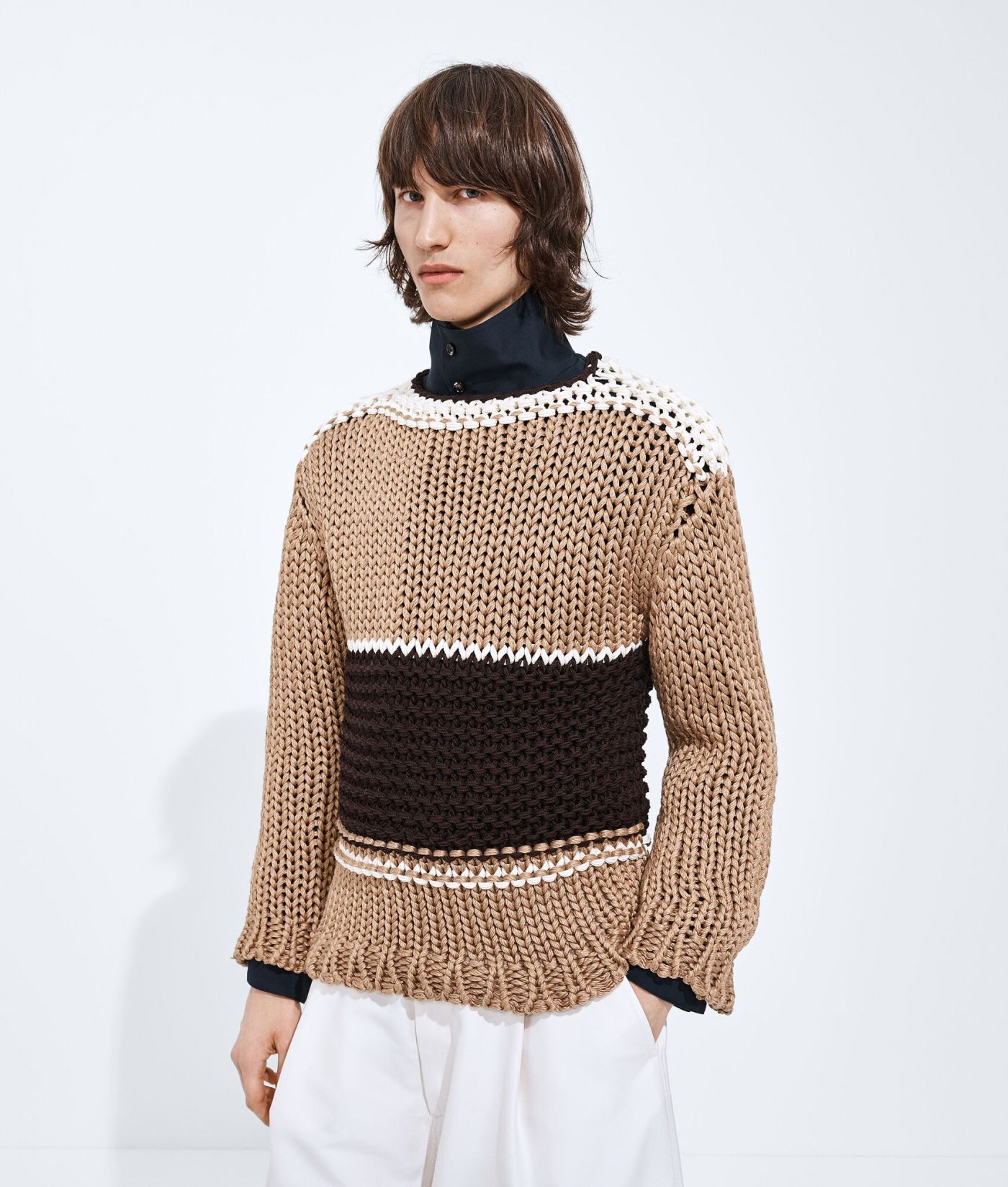 Cotton Striped Sweater