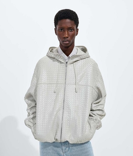 Small Intrecciato Leather Blouson