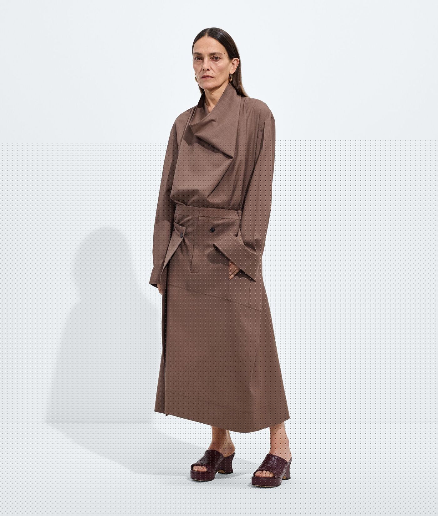 Light Wool Toile Skirt