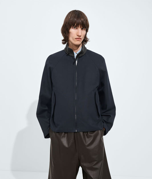 Cotton Gabardine Harrington Jacket