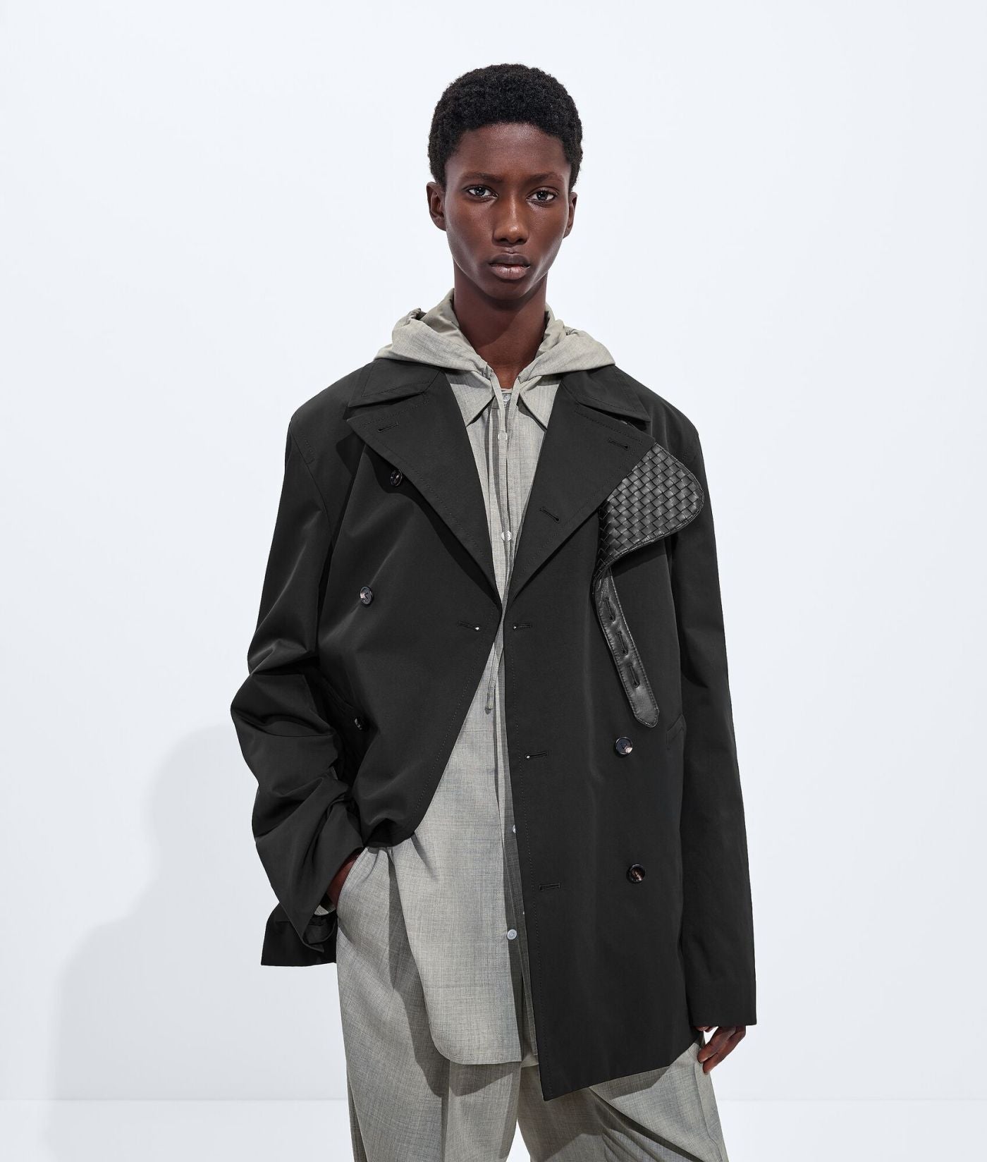 Nylon And Cotton Coat