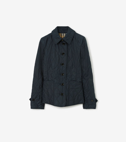 Quilted Thermoregulated Fernleigh Jacket in Midnight black
