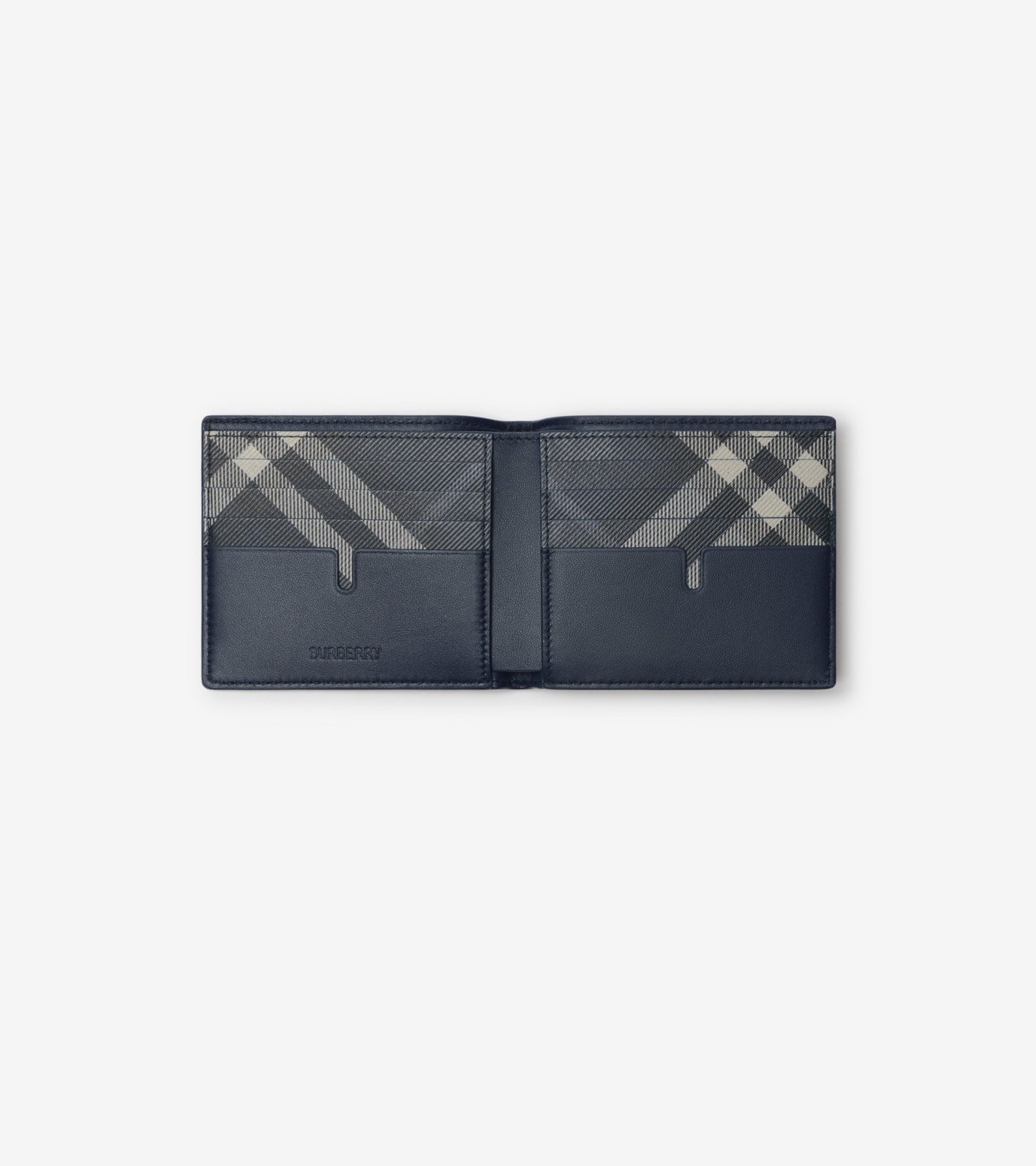 Pop Check Bifold Wallet in Midnight blue