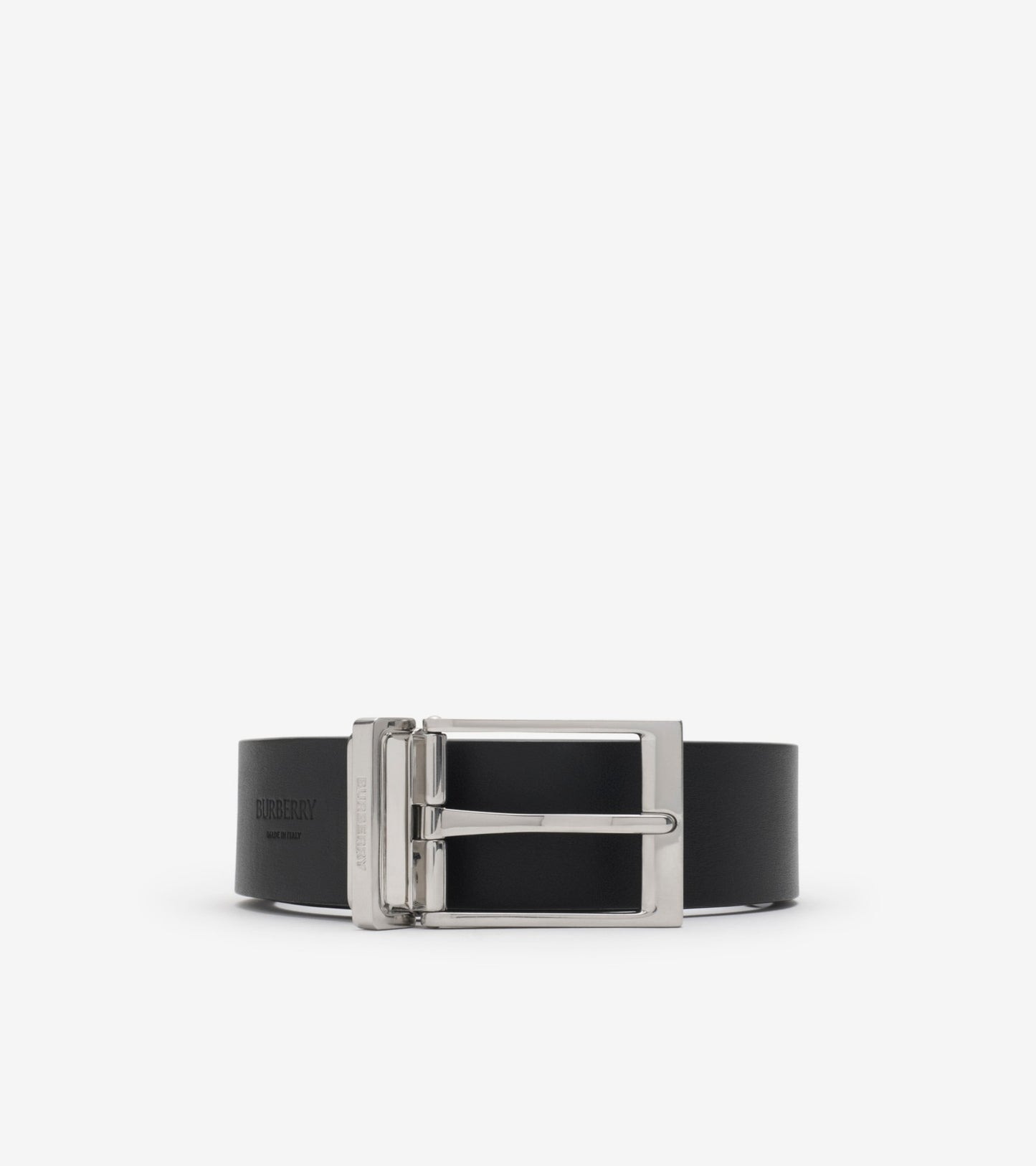 Reversible Check Belt in Navy/black