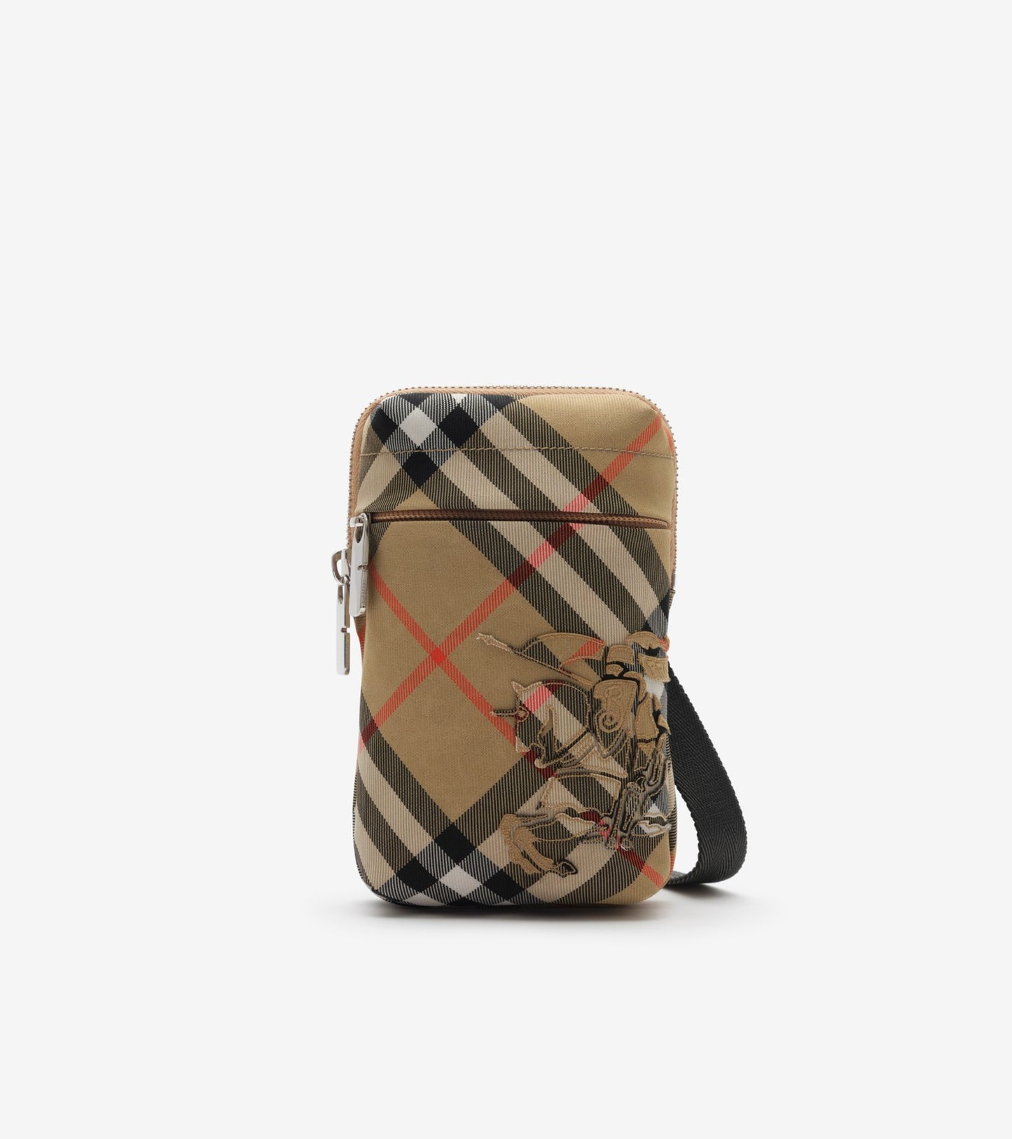 Check Phone Bag in Sand beige