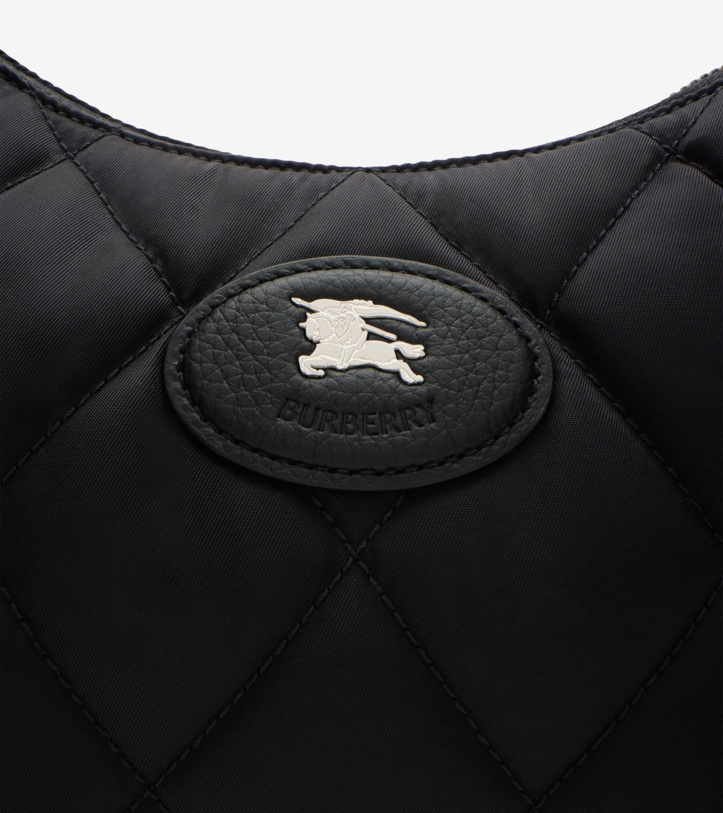 Large Horseshoe Crossbody Bag in Black
