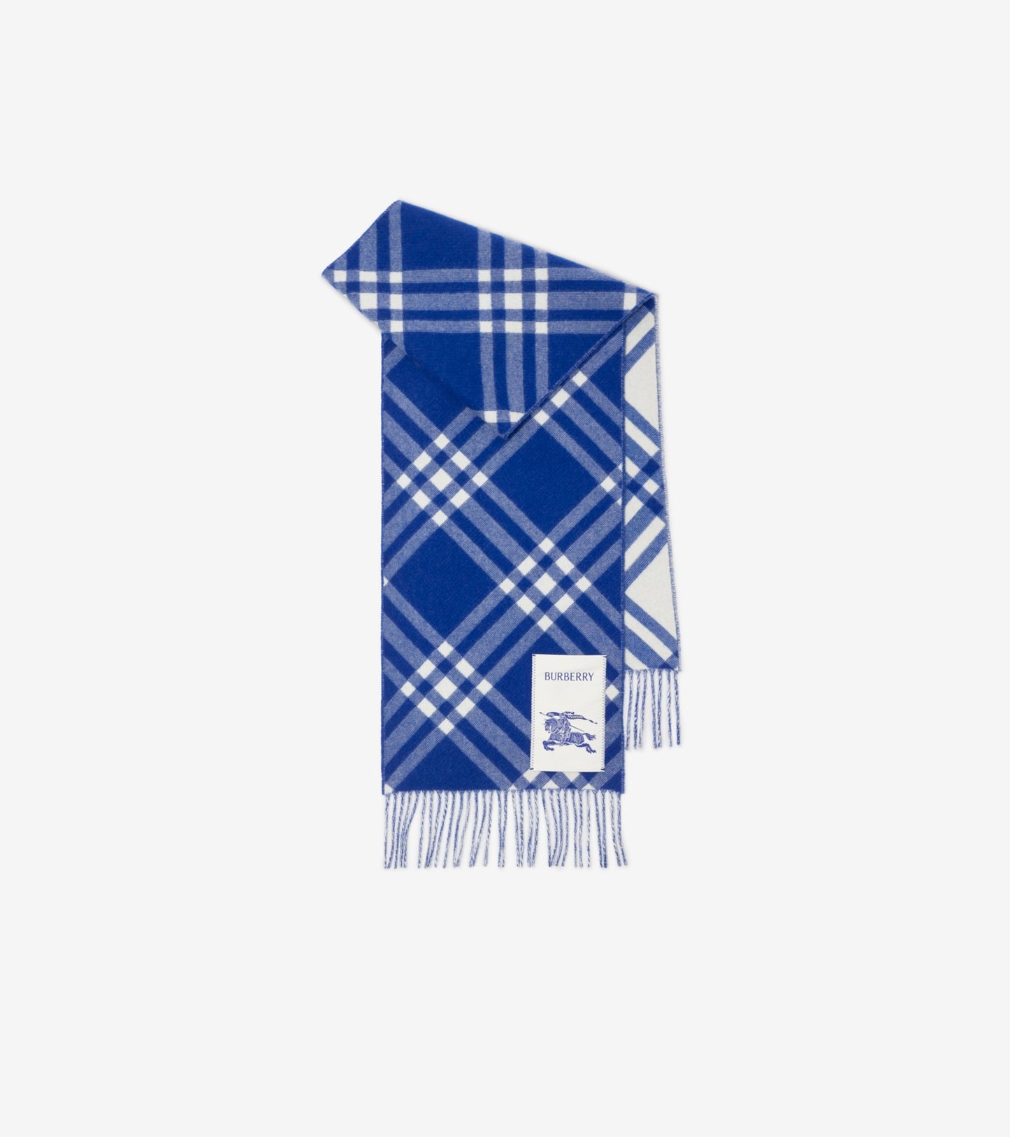 Check Cashmere Scarf in Oxblood red