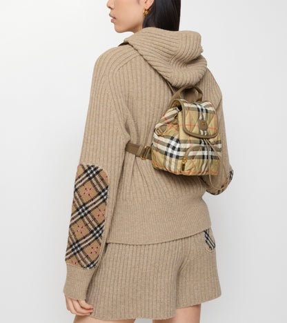 Mini Horseshoe Backpack in Sand beige