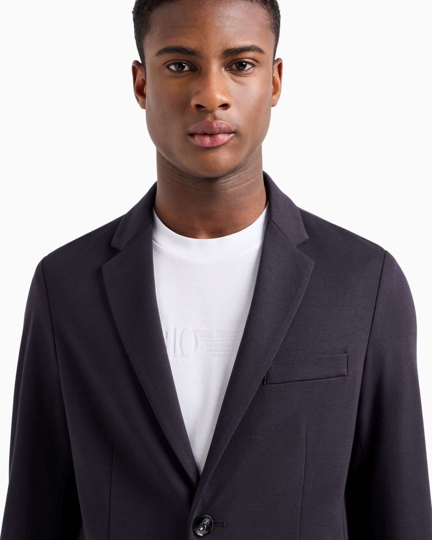 Single-breasted jersey jacket man