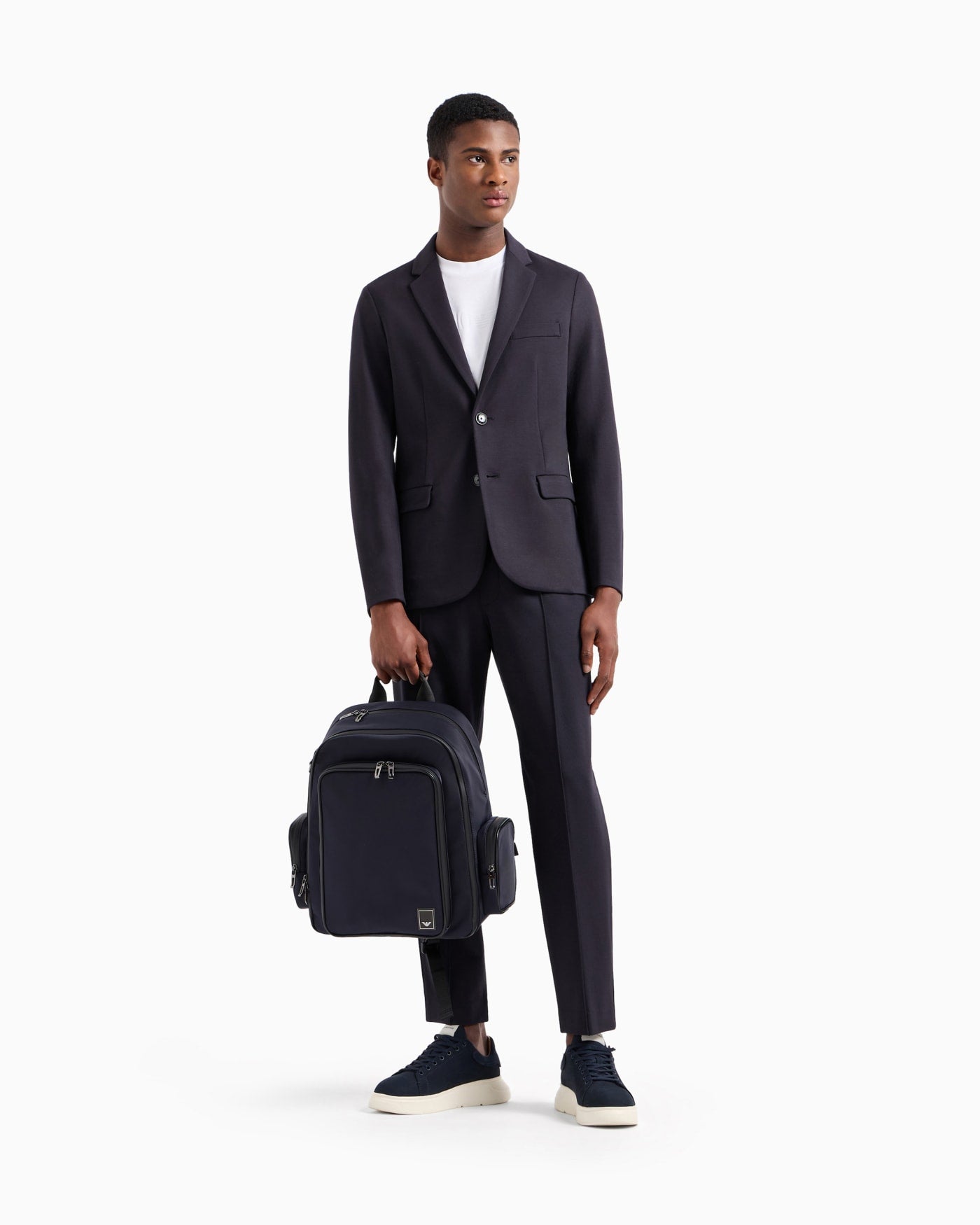 Single-breasted jersey jacket man