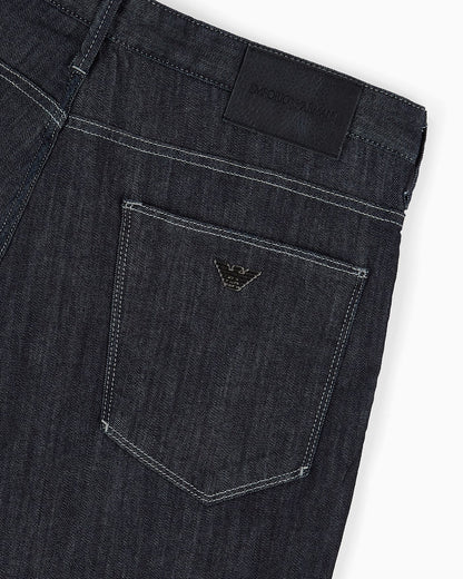 J06 Worn-effect wash, slim-fit, 8 oz denim jeans