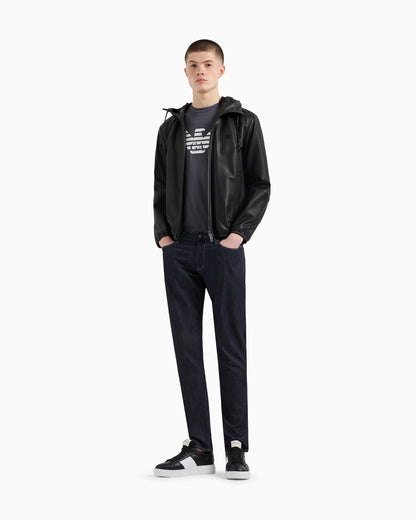 J06 Worn-effect wash, slim-fit, 8 oz denim jeans