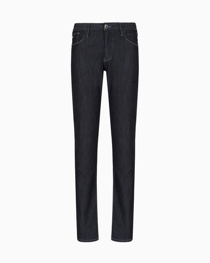 J06 Worn-effect wash, slim-fit, 8 oz denim jeans