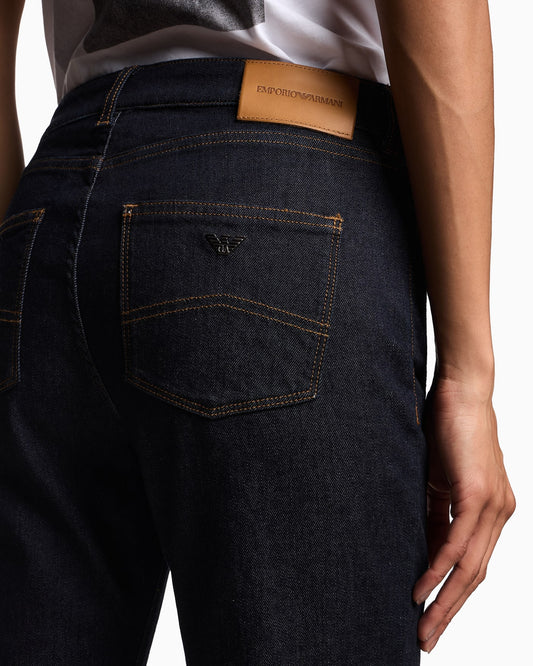 High rise jeans skinny stretch for woman