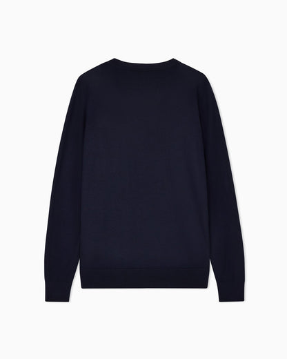 Virgin wool knitted jumper woman