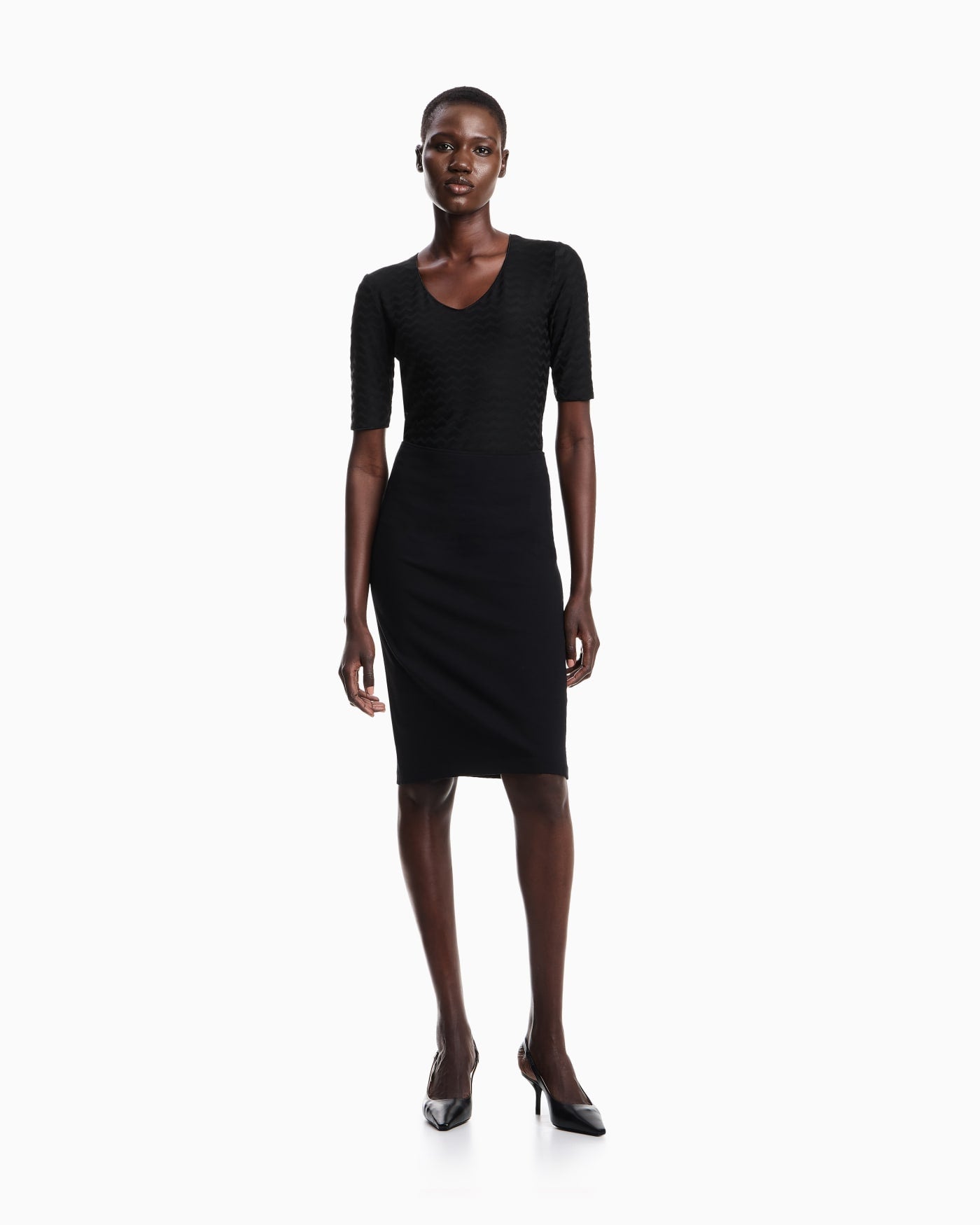 Pencil skirt Milano stitch woman