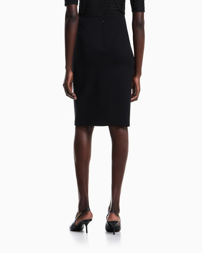 Pencil skirt Milano stitch woman