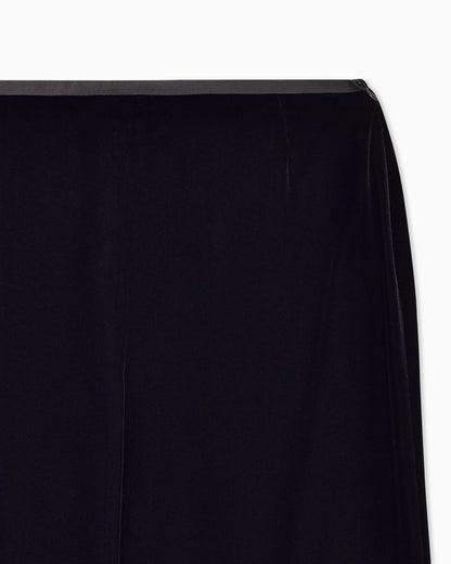 Wide leg trousers high waist velvet woman