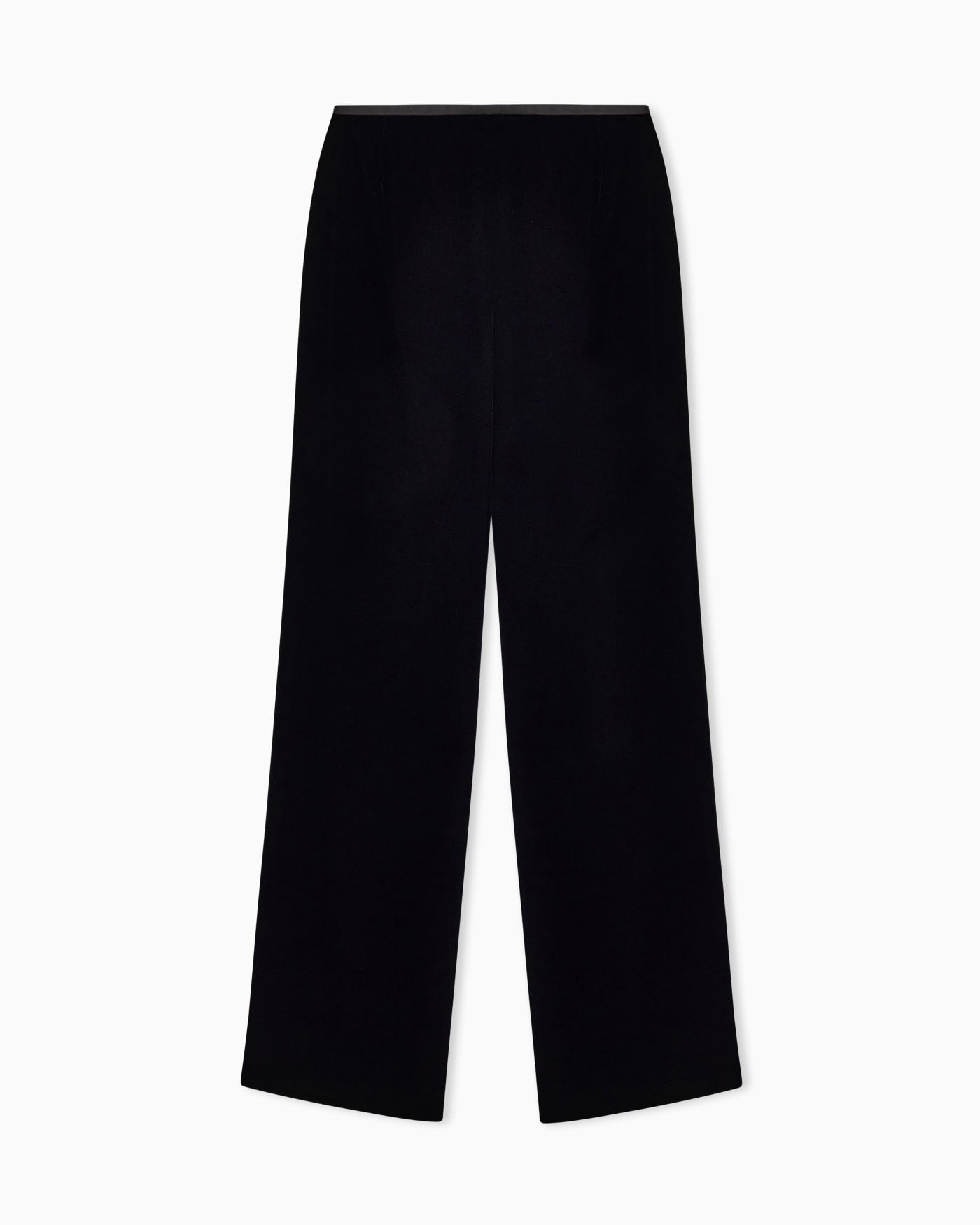 Wide leg trousers high waist velvet woman