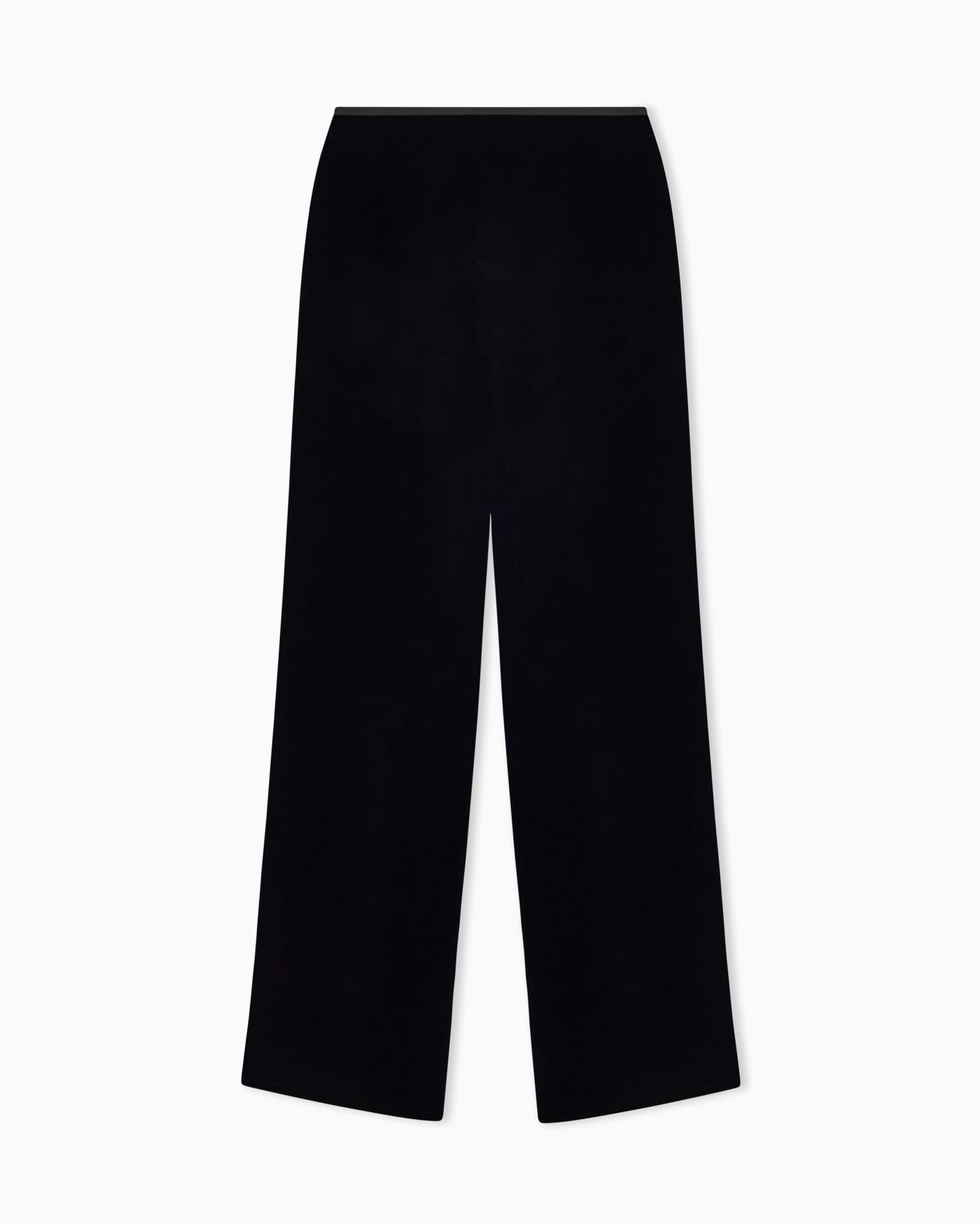 Wide leg trousers high waist velvet woman