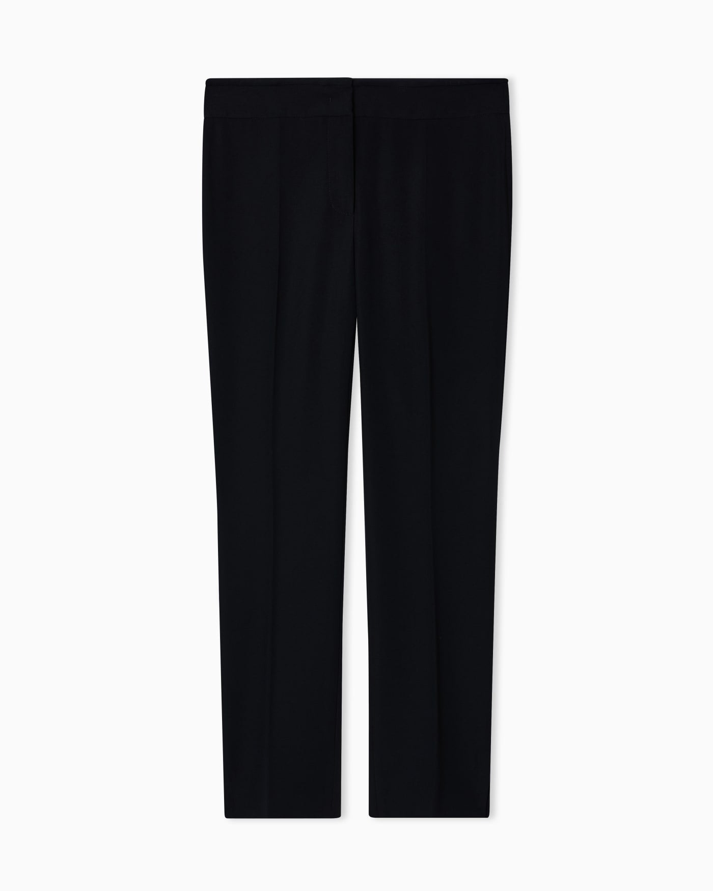 Wide leg chevron cropped trousers woman