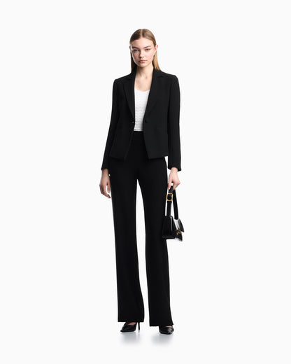 Wide leg high waist trousers woman