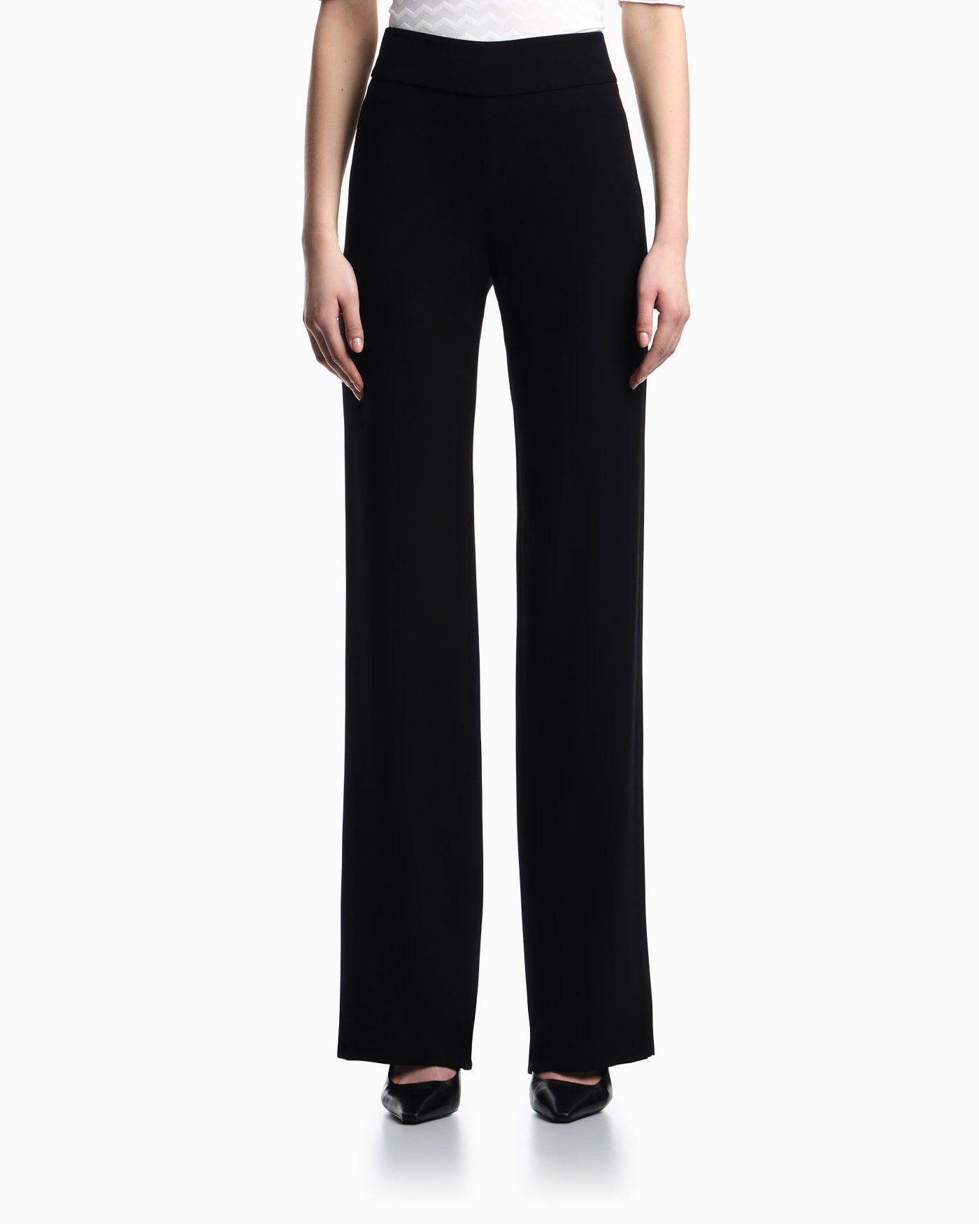 Wide leg high waist trousers woman
