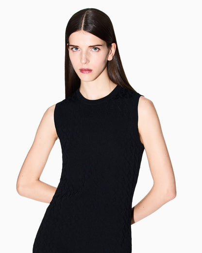 Allover sheath dress in viscose  Monogram