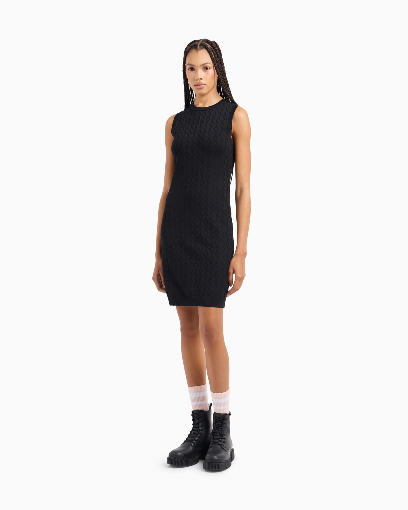Allover sheath dress in viscose  Monogram