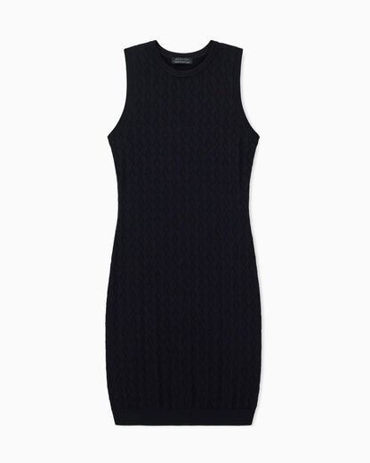 Allover sheath dress in viscose  Monogram
