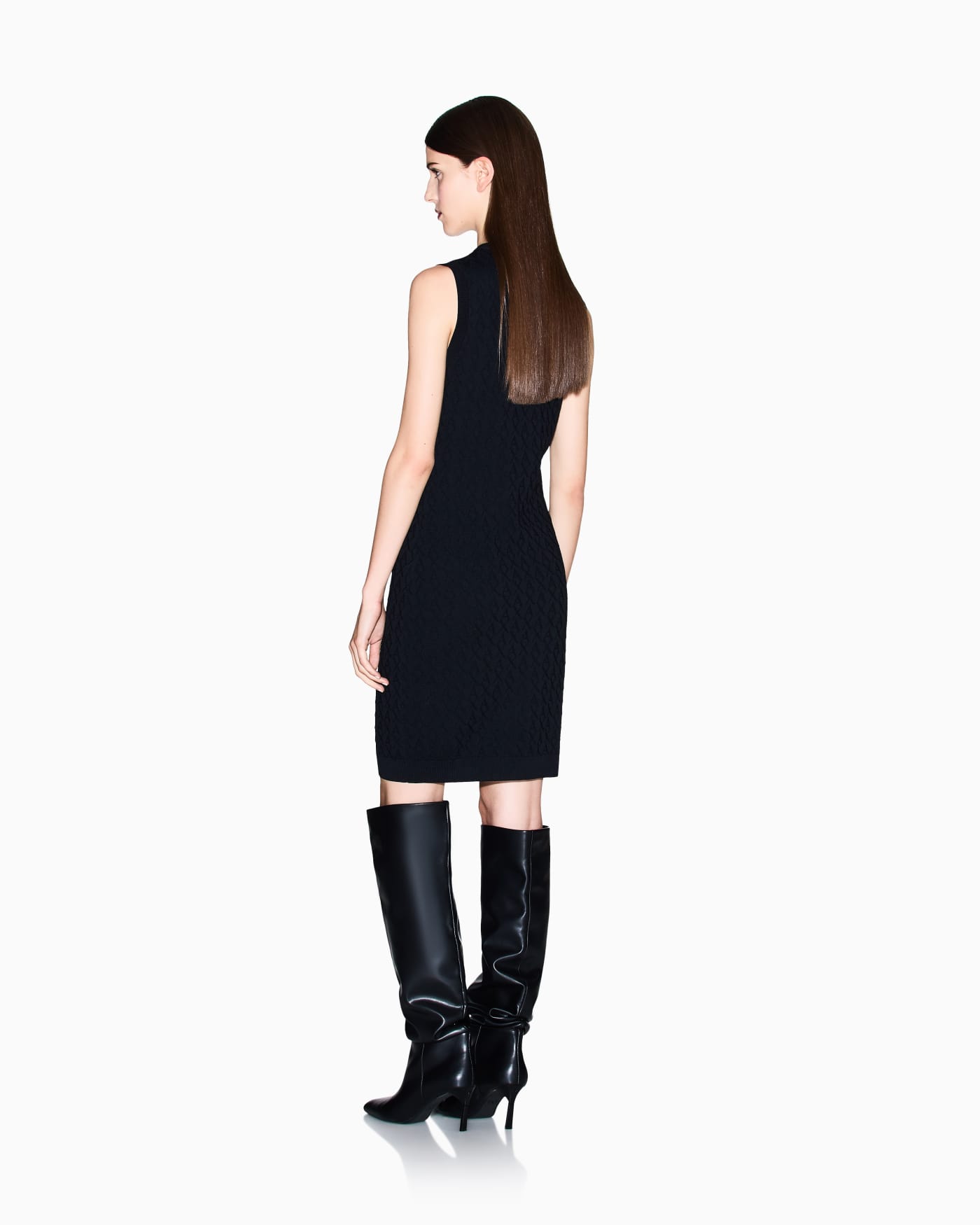 Allover sheath dress in viscose  Monogram