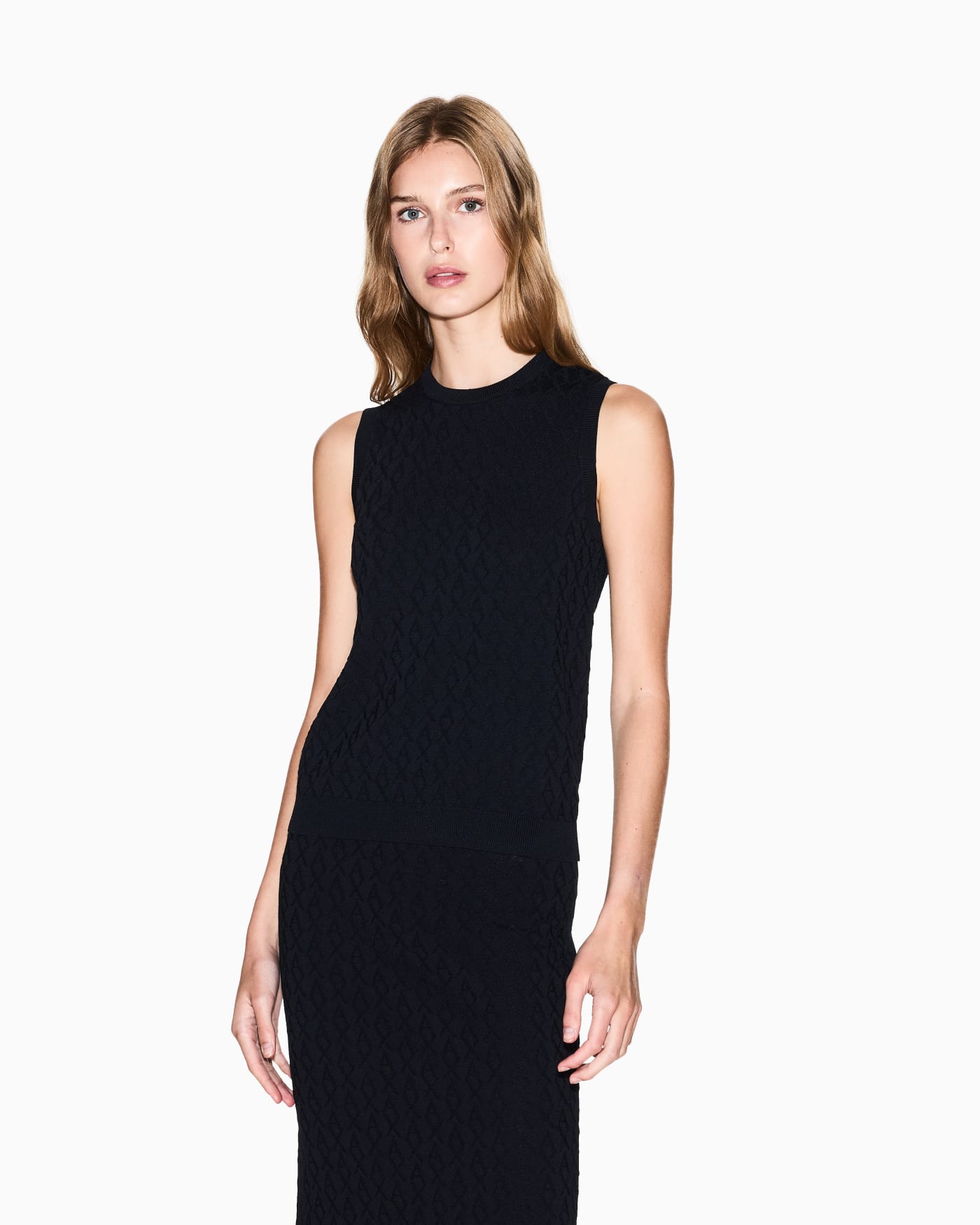 Allover logo top in jacquard  Monogram