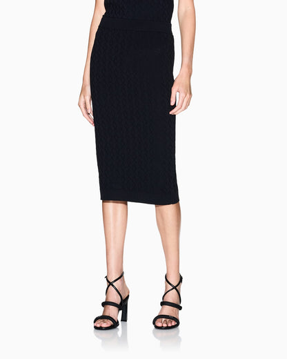 Jacquard knit midi skirt from  Monogram