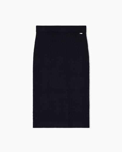 Jacquard knit midi skirt from  Monogram
