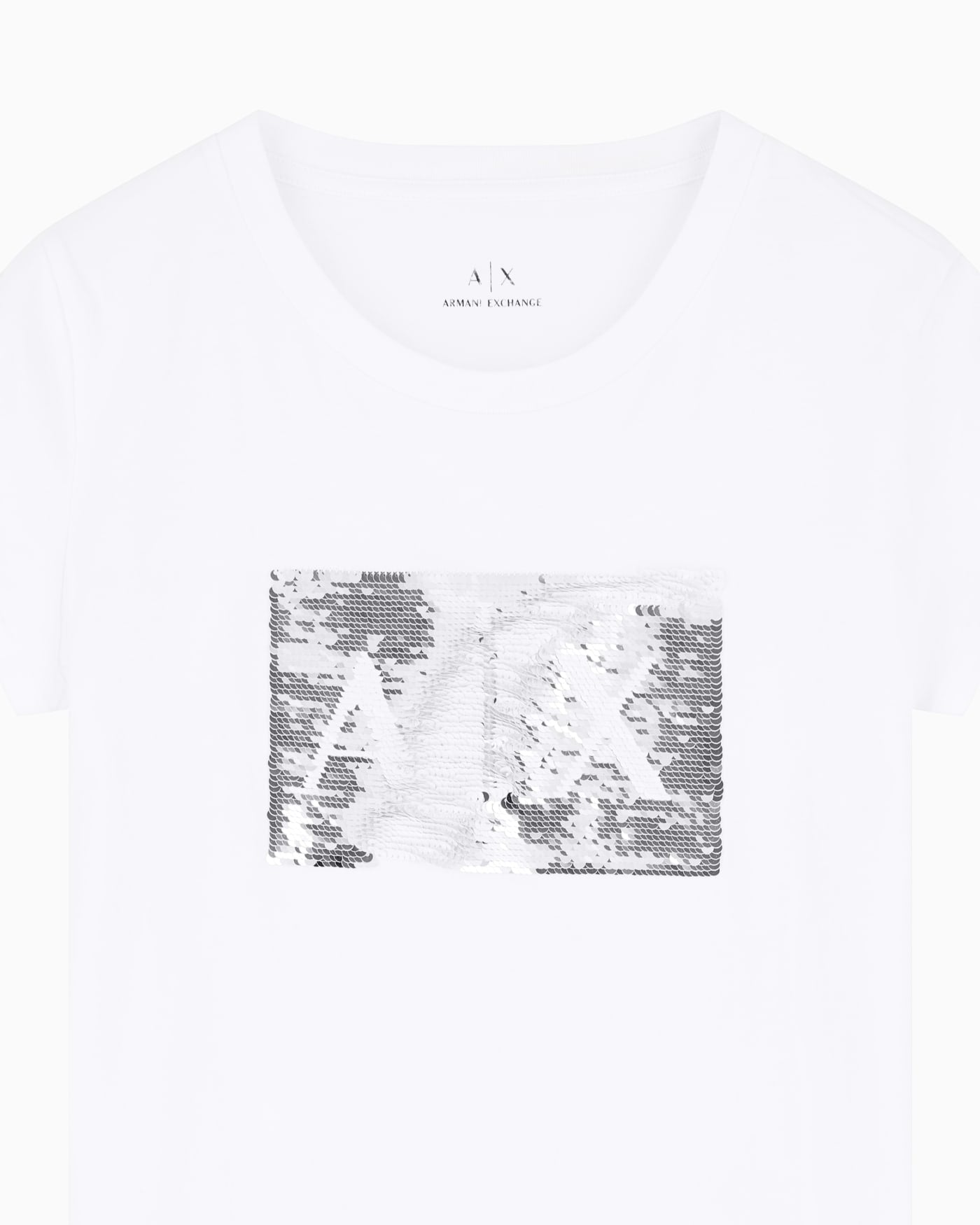 Sequin slim fit t-shirt woman