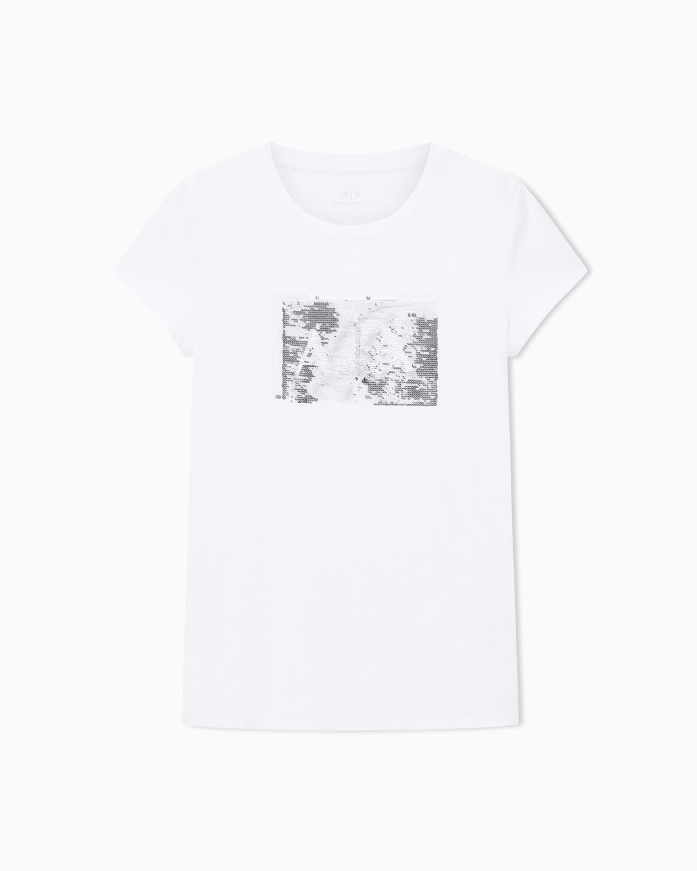 Sequin slim fit t-shirt woman