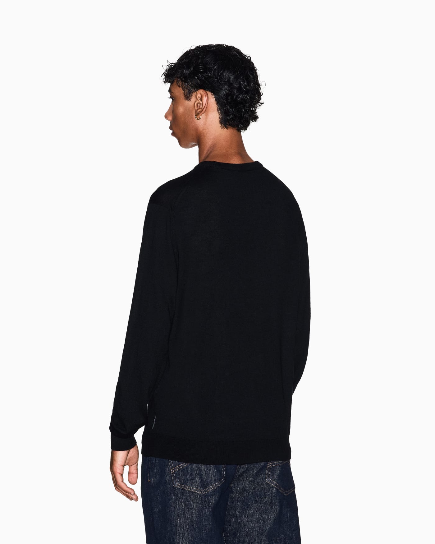 Lightweight merino wool sweater man