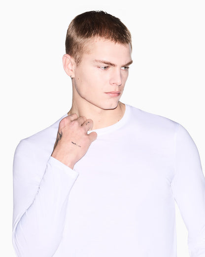 Pima cotton long sleeve t-shirt man