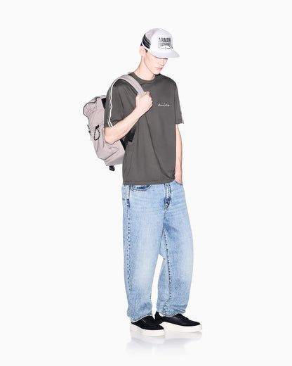 Logo t-shirt in mercerized cotton
